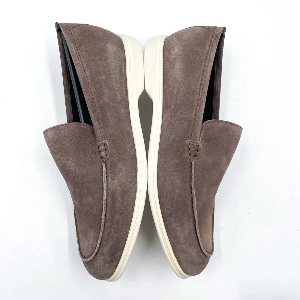 To Boot New York Cassidy Suede Leather Loafers Taupe Grey Slip On‎ Men's Sz 9.5